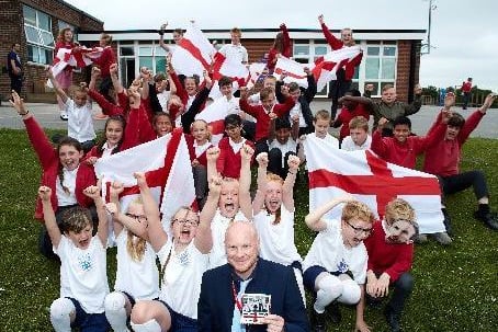 Teacher Paul Tattersfield from St Michael's CE Academy, who was diagnosed with MS has made a song for the 2018 England World Cup team about hope and looking on the bright side. They've made a video and the song is on iTunes.