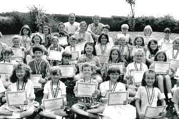 Dane Royd School – pupils with their choir medals