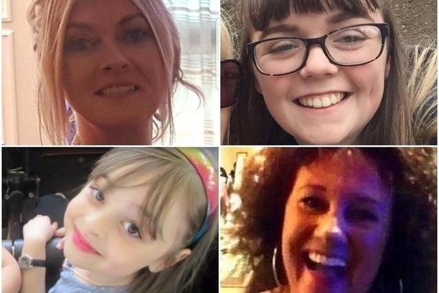 Saffie, eight, from Leyland, Georgina, 18, from Whittle-le-Woods, Chorley,  Michelle, 45,  from the Ribble Valley, and Jane, 51, from Blackpool, all died in the Manchester Arena bombing atrocity carried out by terrorist Salman Abedi.