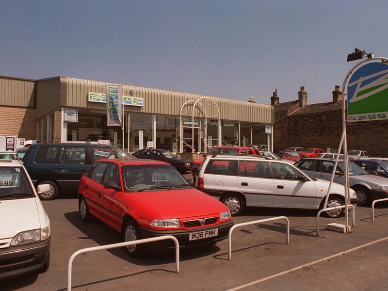 Did you buy a car from here back in the day? This BRAMS second-hand car dealers of Birstall pictured in July 1997.