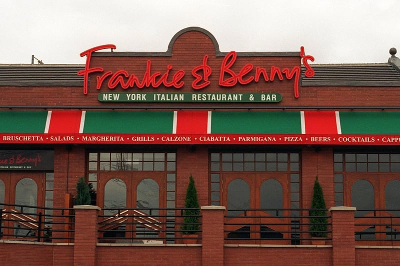 You could choose from glistening steaks, towering burgers, sticky starters and dreamy desserts at Frankie & Benny's at Centre 27 in August 1997.