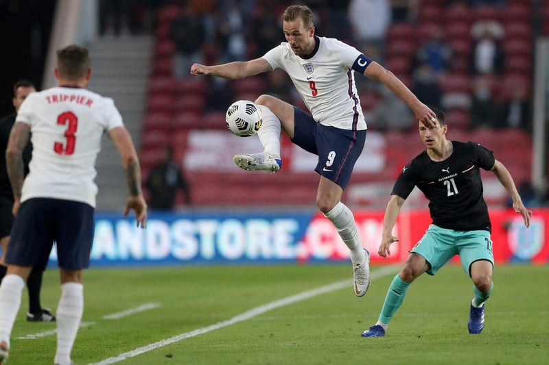 England captain Harry Kane, pictured, heads seven Spurs players along with Ben Davies and Joe Rodon for Wales plus Hugo Lloris (France), Toby Alderweireld (Belgium), Pierre-Emile Højbjerg (Denmark) and Moussa Sissoko (France).