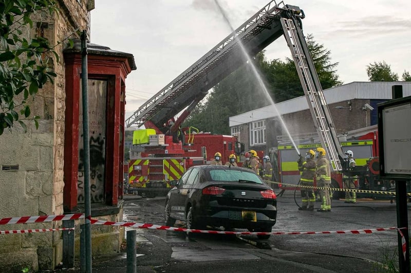 Crews extinghish blaze. Picture by Mick Warn
