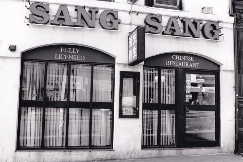 Did you enjoy a Chinese meal here back in the day? Sang Sang on The Headrow pictured in June 1992.