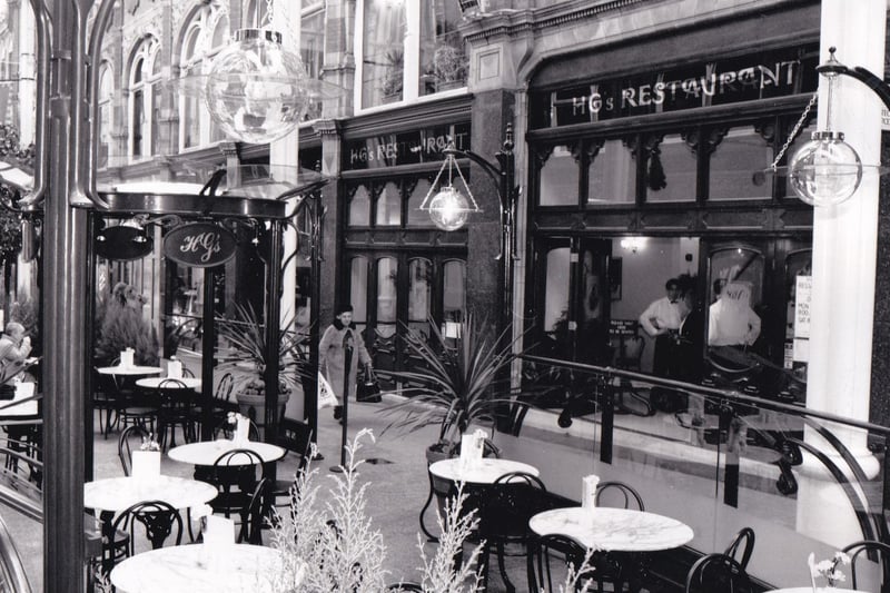 Do you remember HG's restaurant in the Victoria Quarter? Pictured in March 1992.