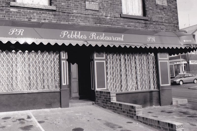 This is Pebbles restaurant on Austhorpe Road in Cross Gates in December 1991. It was just a stones throw away from the railway station.