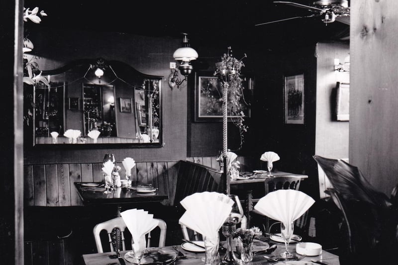 This is the Embassy restaurant with its Victorian style decor pictured in December 1990.