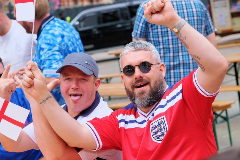 The weather was hot in Preston for England's first Euro 2020 match