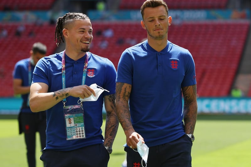 Kalvin arrives at Wembley with... guess who. Of course it's Ben White. Those two are inseparable.