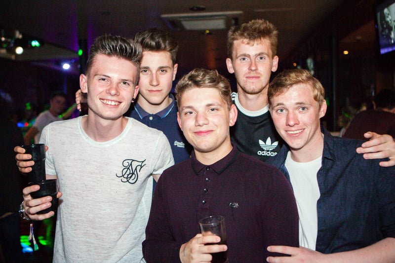 Liam, Thomas, Nicky, Mikey & Ross enjoying their big night out in Blue Lounge.