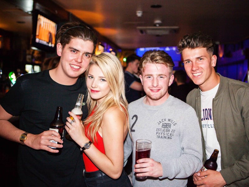 Mark, Emily, Nathan & Ryan having a blast in Blue Lounge.