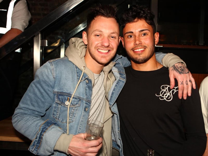 Baz & Liam enjoy their night out in Blue Lounge.