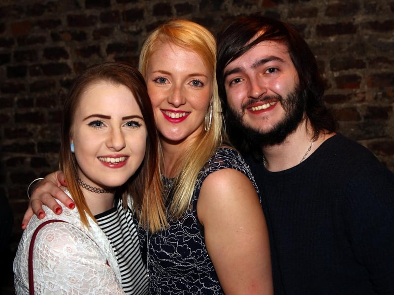 Jess, Becca & Louis in Blue Lounge.