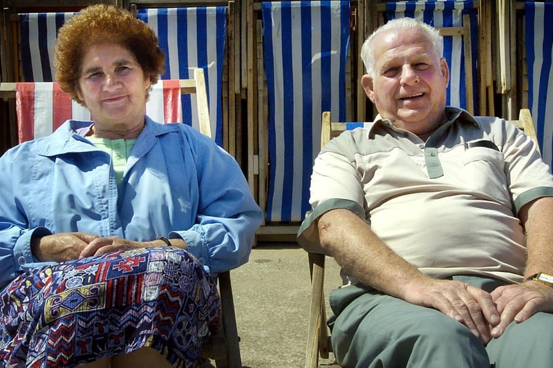 James and Kathleen Noon who took part in a Gazette survery about proposals to scrap the deck chairs in 2004