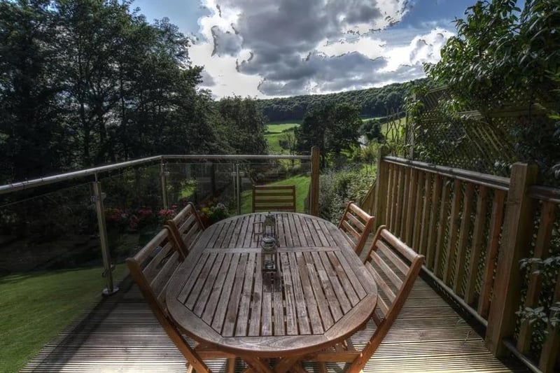A decked area to enjoy sitting out to eat al fresco and admire the view