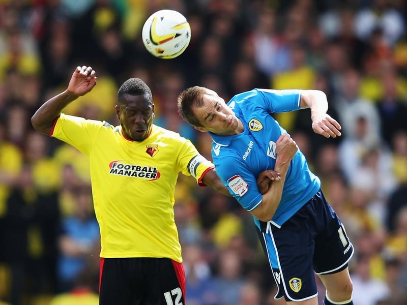 Heads up for Luke Vareny and Watford's Lloyd Doyley.