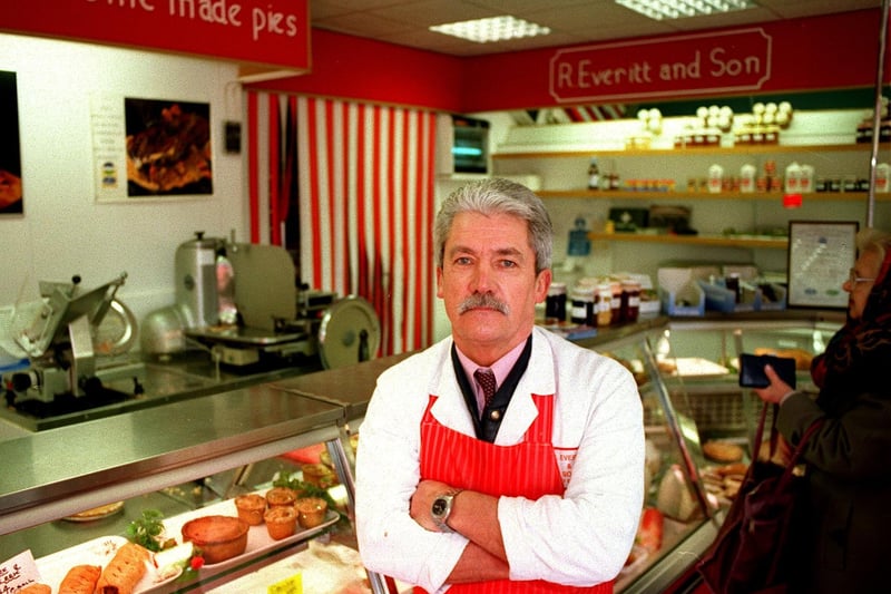 Do you remember this butcher? Ray Everitt shop was on Main Street in the town.