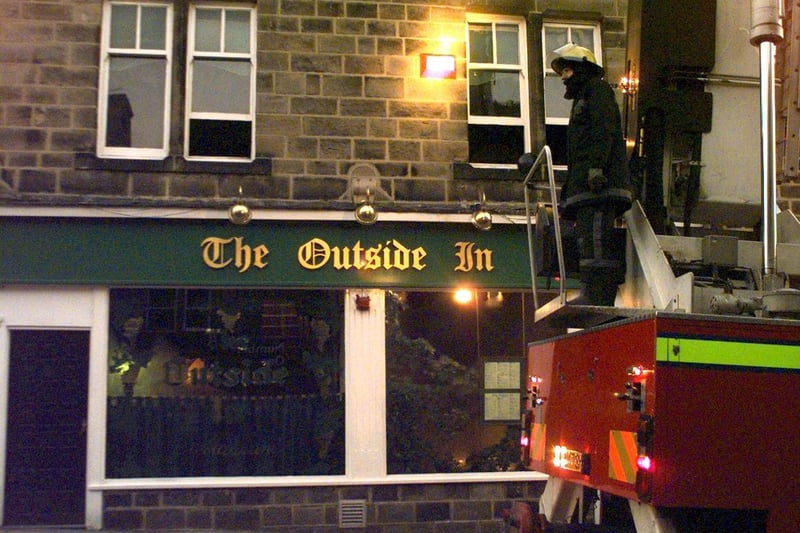 Fire crews were called out to deal with a blaze at The Outside Inn in Horsforth in January 1999.