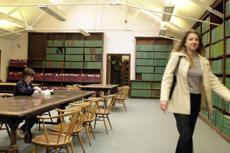 One of the new study spaces in Leeds Central Library. Some of the rooms were 
 opened up taking away high book shelves.