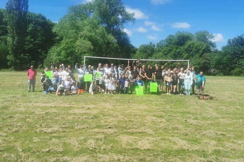 The Save Our Rec fun day, to halt a plan for Burnley College to build on the recreation ground at Clifton Street, Burnley, was a great success.
