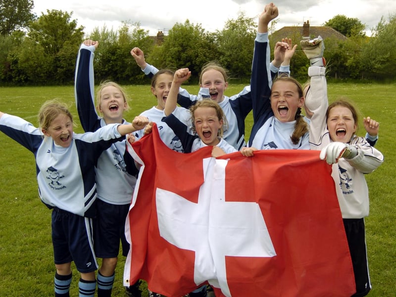 Lisvane girls played as Switzerland.