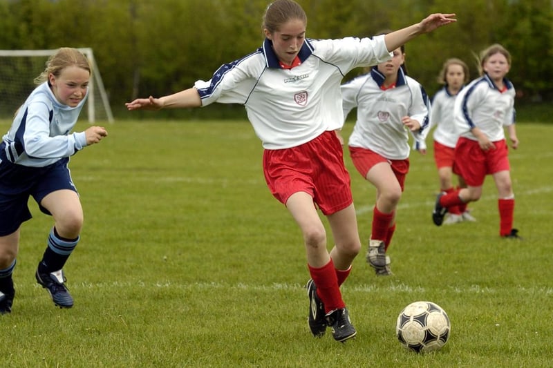 Action from the Euro 2004 girls event.
