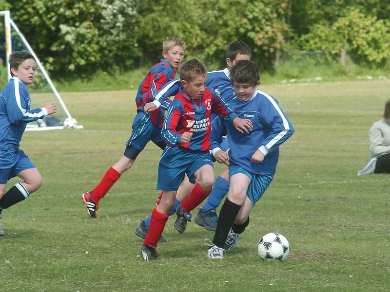 Action from the boys event.