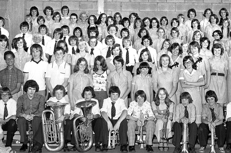 Golborne High School summer  music concert in 1976