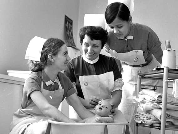 Wrightington Hospital student nurses in 1970
