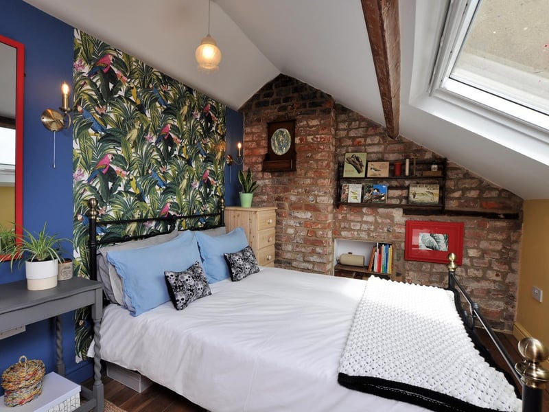 One of the double bedrooms in the house