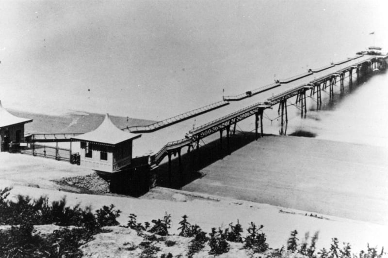The pier was designed by prominent British seaside architect Eugenius Birch who also designed the aquarium in Gala Land on the South Bay. A change of contractor delayed the opening of the structure until May 1 1869.