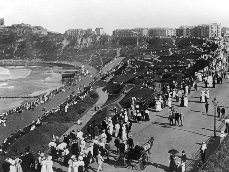 The pier entrance, seen pictured here, remained and was converted into a concert hall, reopening in July 1905 in time for the summer season.