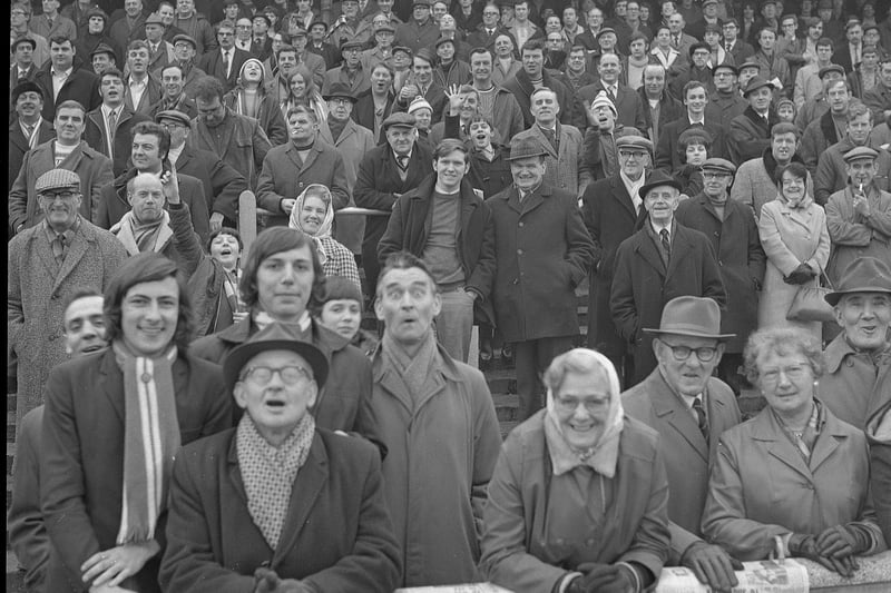 1971-72 - Fans at Wigan Athletic v Gt Harwood.
