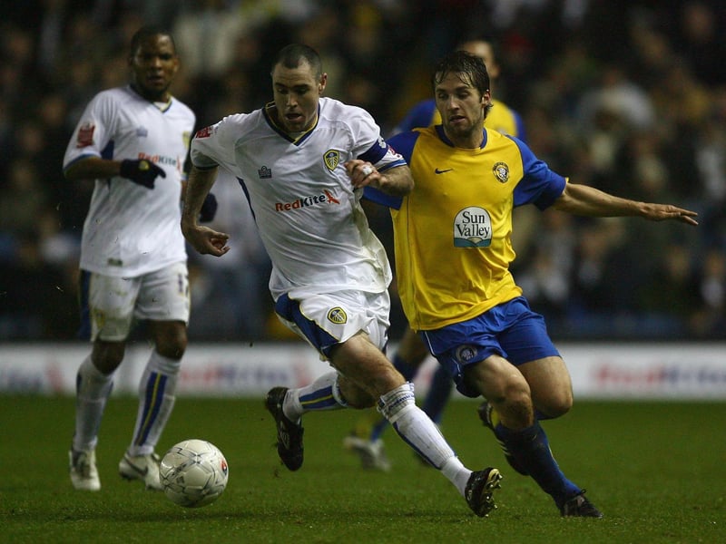 Andy Hughes Herford United's Ben Smith during the FA Cup first round replay at Elland Road in November 2007.