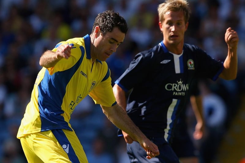 Andy Hughes on the move during a pre-season friendly against Blackburn Rovers at Elland Road in July 2009.