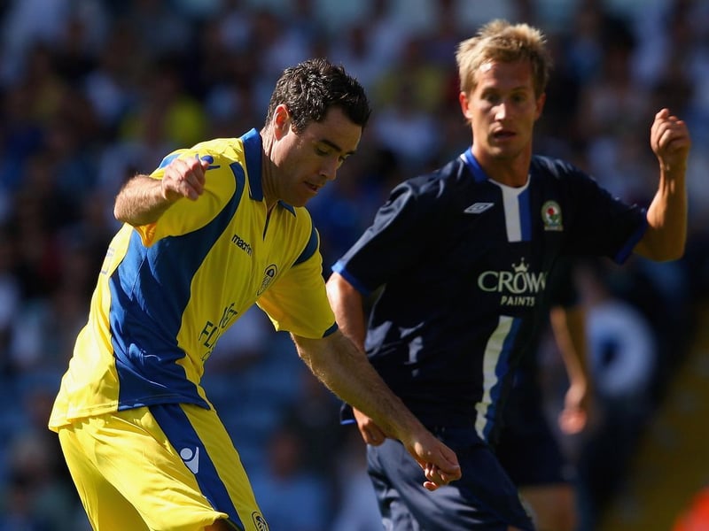 Andy Hughes on the move during a pre-season friendly against Blackburn Rovers at Elland Road in July 2009.