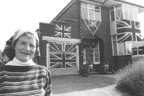 Silver Jubilee decorated house on Knottingley Road, Pontefract