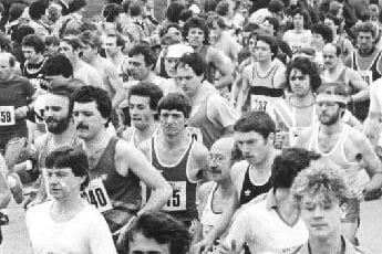 Runners in Pontefract half marathon