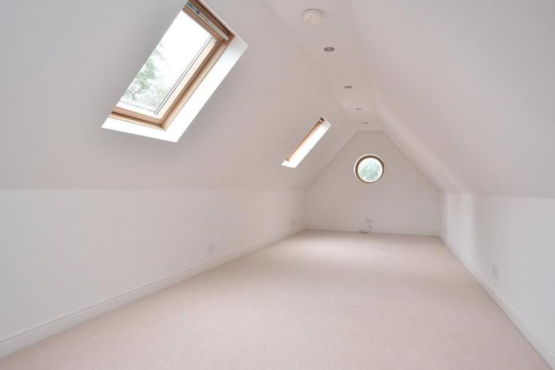 A further staircase leads to the second floor where three further rooms can be located. The rooms could be used as bedrooms subject to planning approval. There is also a generous amount of storage into the eaves.