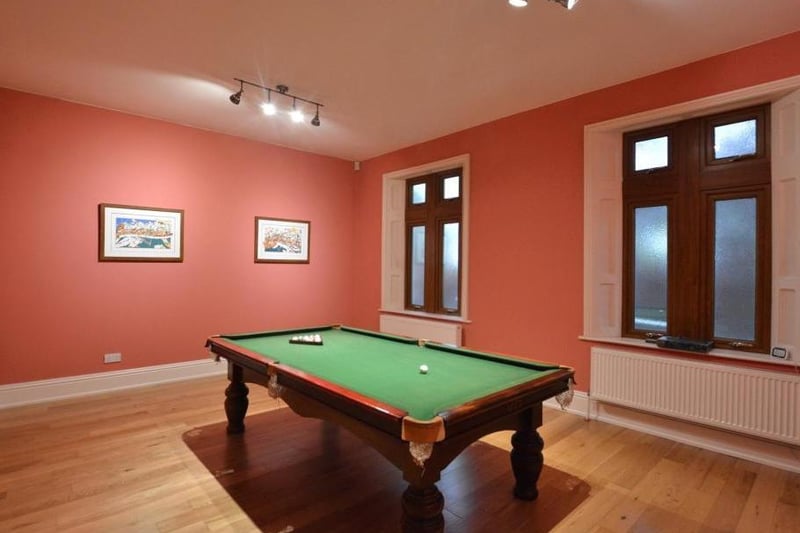 An additional family room which is currently used as a games room with a snooker table. It is ideal for the growing family with each room offering generous proportions.