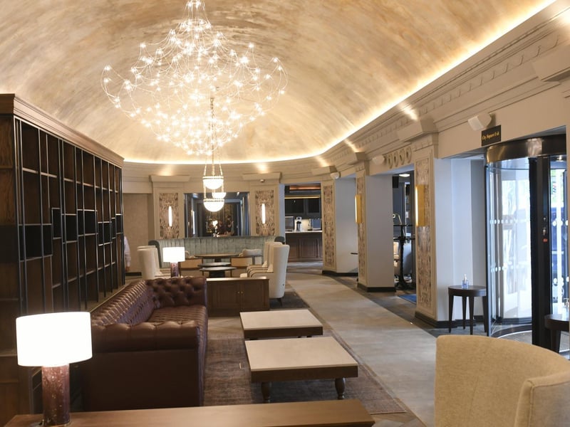 The ground floor has been transformed into a host of communal areas, with a ‘social hub’ at the heart of the hotel.