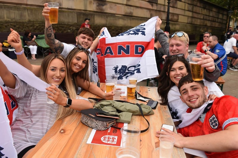 England v Scotland at Flag Market Fans Zone