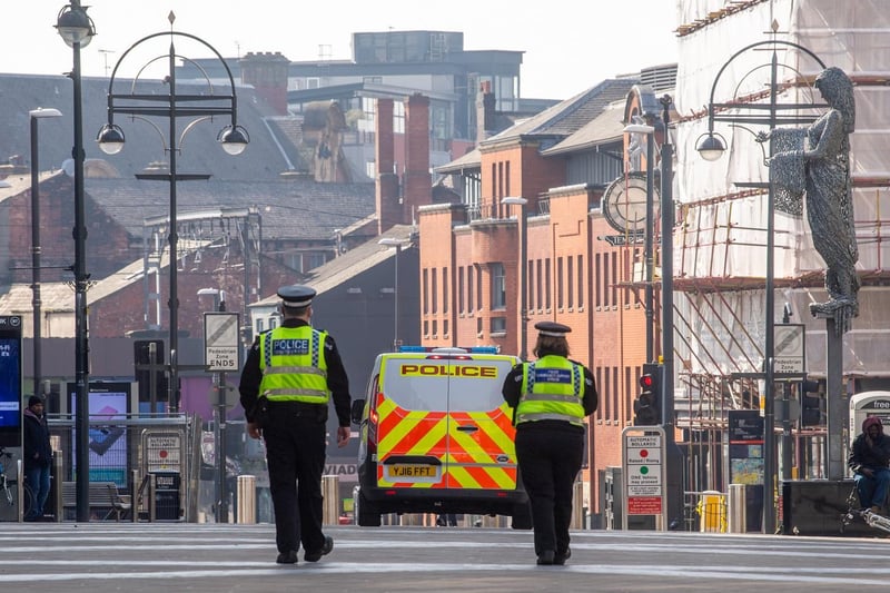 The city centre recorded 785 anti-social behaviour crimes between May 2020 and April 2021