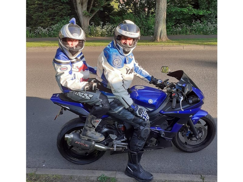 Lisa Jones said: "Happy Father's Day our biker Dad. Lots of love Ethan & Lara xxx"