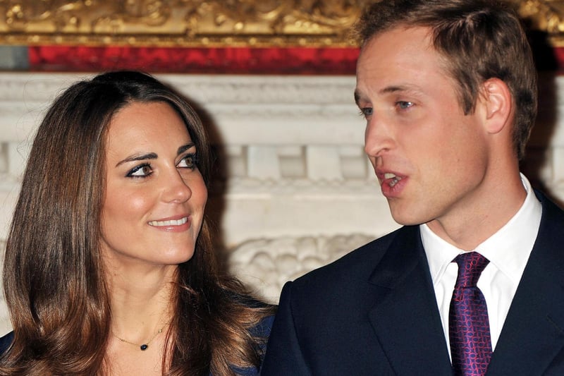 The Duke and Duchess of Cambridge during a photocall in the State Apartments of St James's Palace, London to mark their engagement on November 16, 2010.