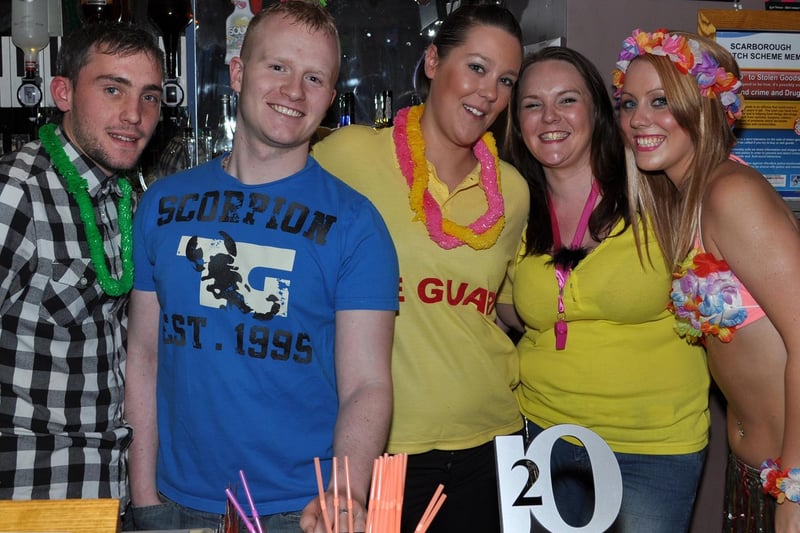 Tommy, Tony, Sam, Ginny and Alisha serving in Zest bar.
