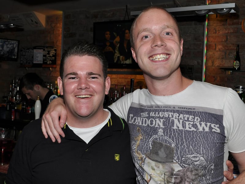 Oliver and Josh revel the night.