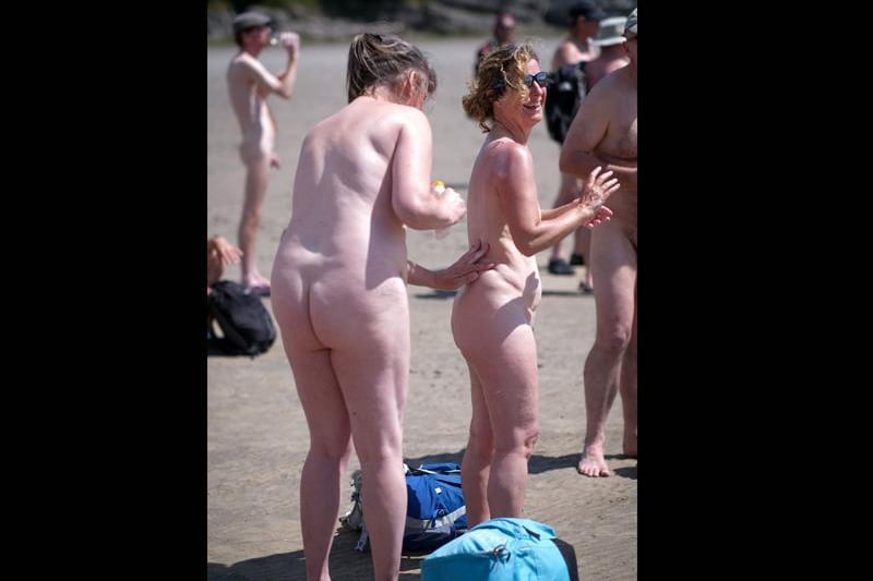 Most of the walkers were seasoned Naturists