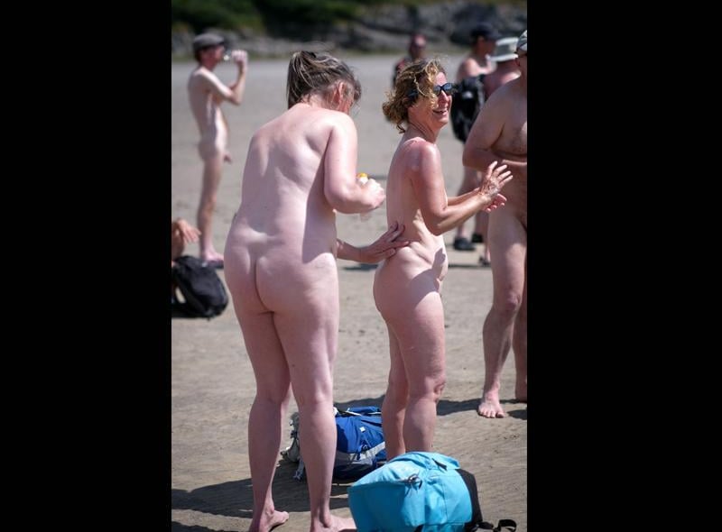 Most of the walkers were seasoned Naturists