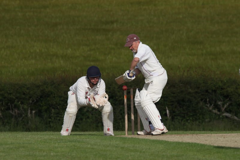 Wold Newton in batting action